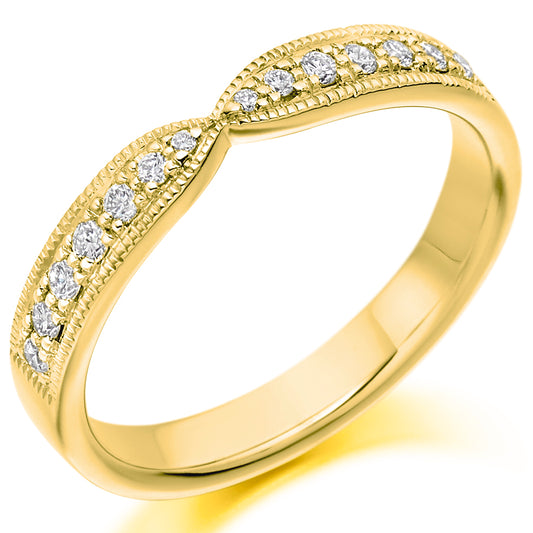 18ct Gold Shaped Diamond Ring