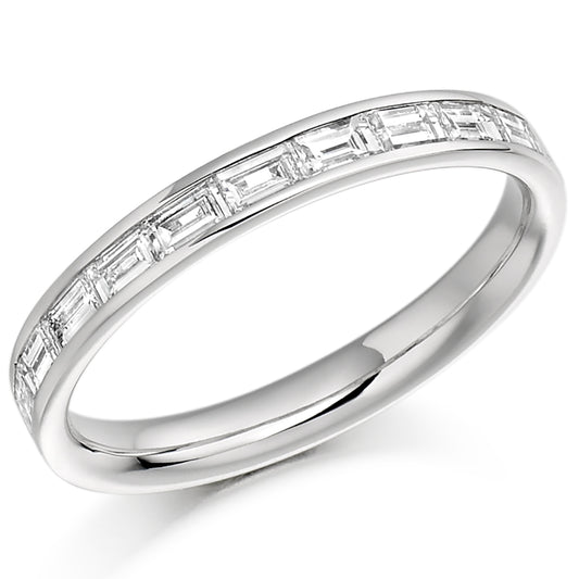 Platinum Baguette Cut Ring