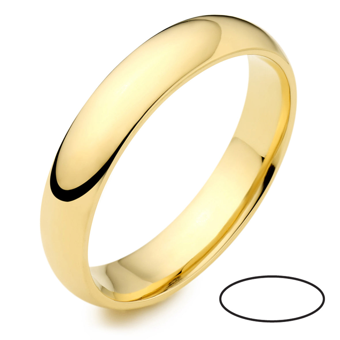 18ct Gold Luxury Court Wedding Band
