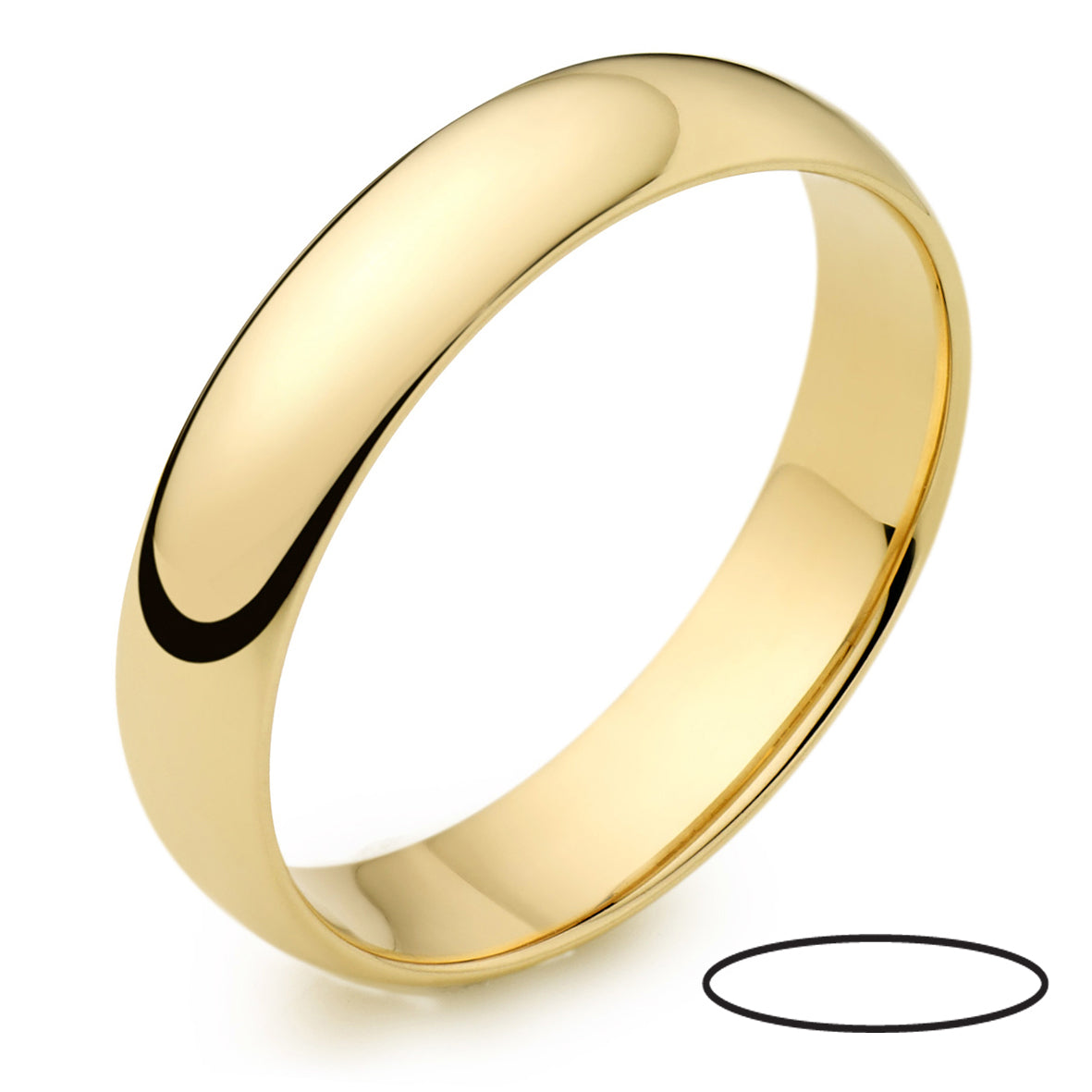 18ct Gold Court Wedding Band
