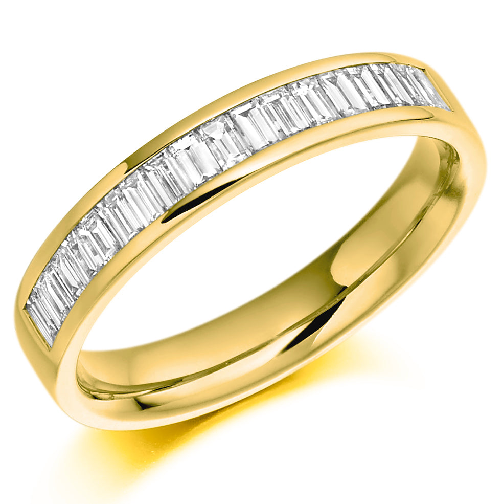 18ct Gold Baguette Cut Ring
