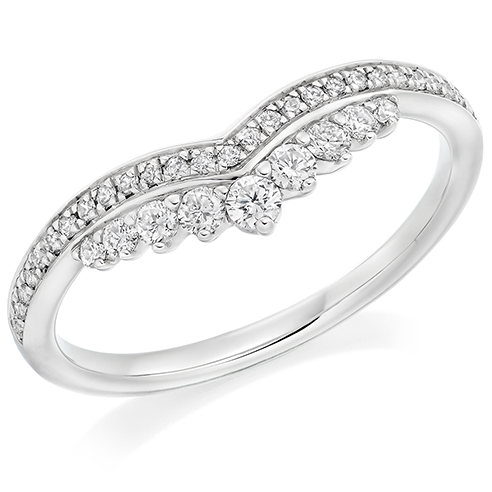Platinum Crown Wedding Ring