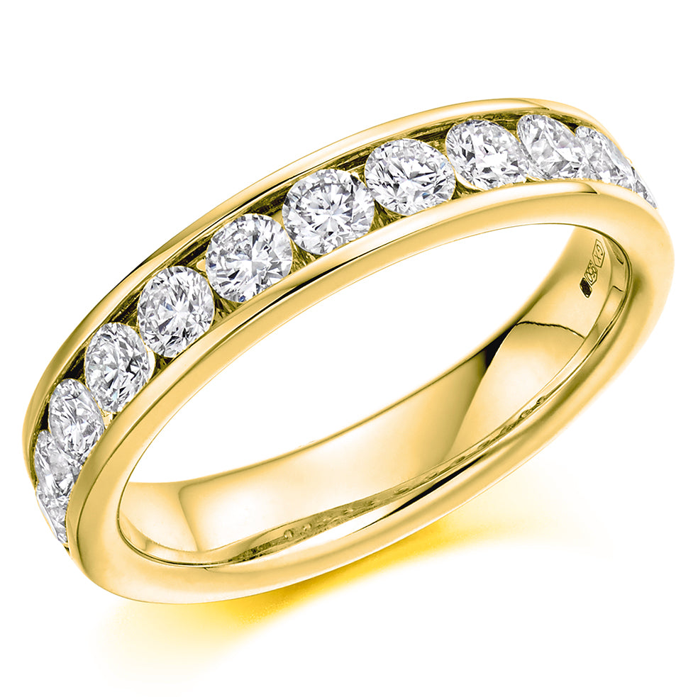 18ct Gold Channel Set Ring