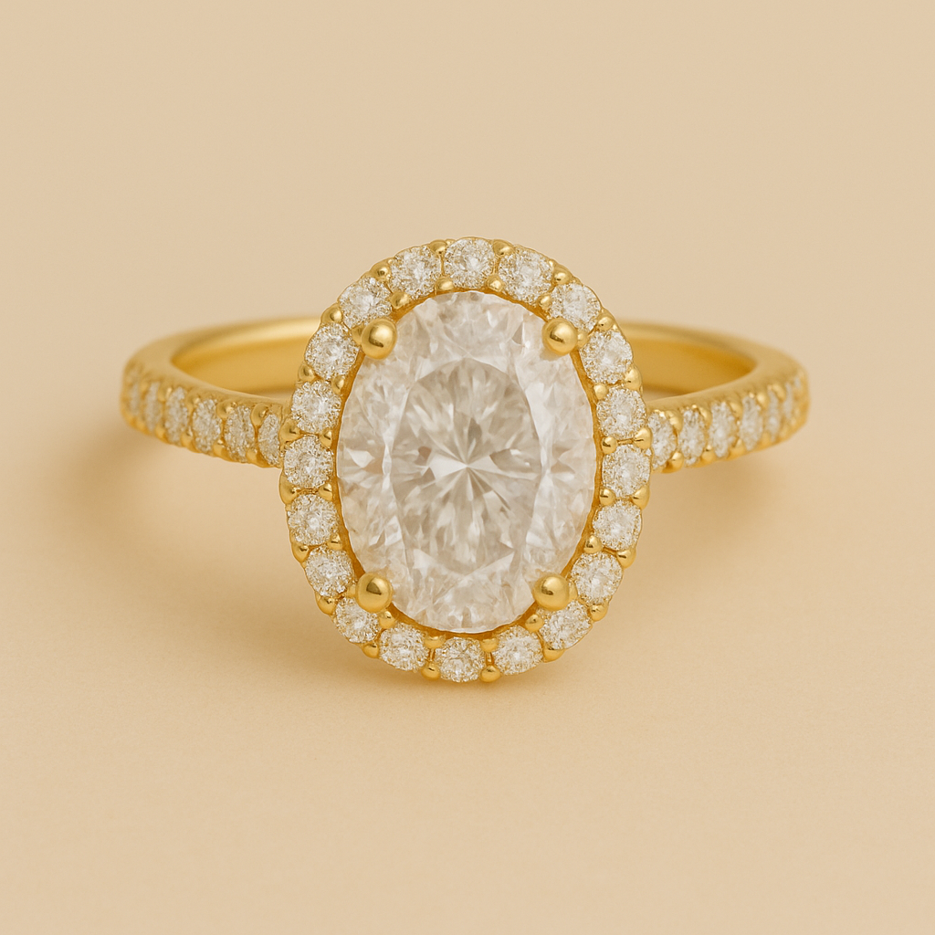 Oval Halo Ring