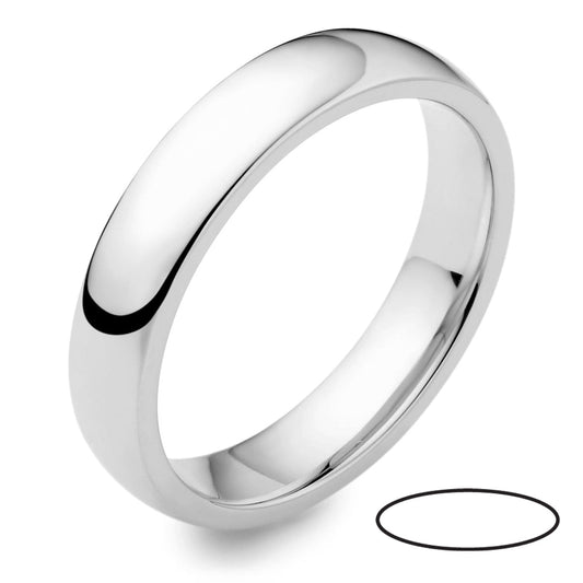 Platinum Court Wedding Band