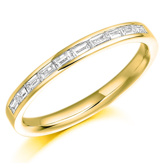 18ct Gold Baguette Cut Ring