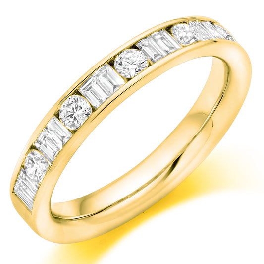 18ct Gold Mixed Cut Ring