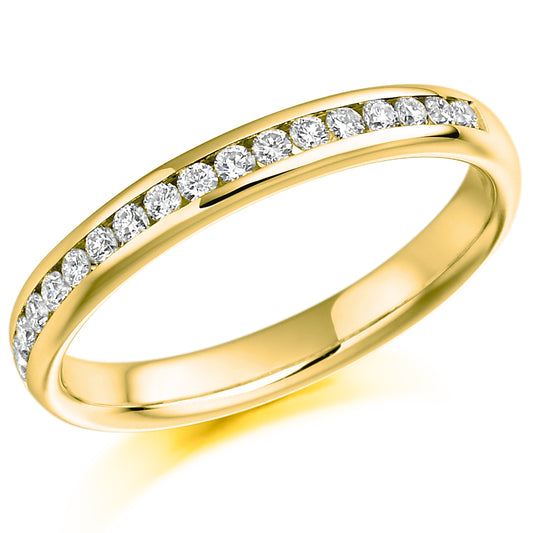 18ct Gold Channel Set Ring