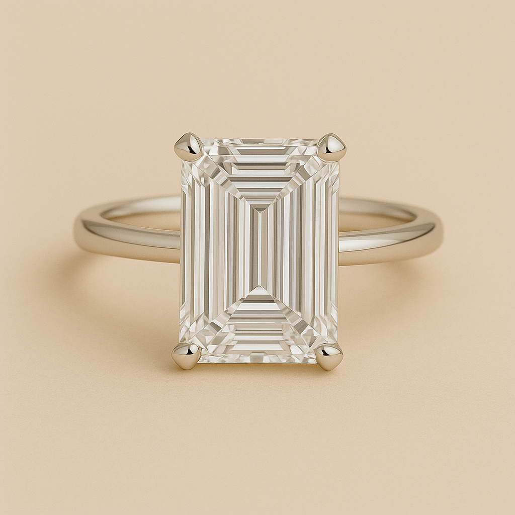 Emerald Solitaire Ring