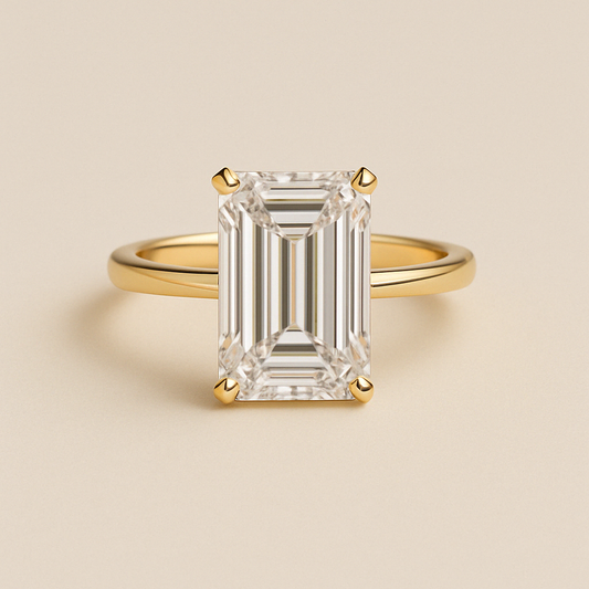 Emerald Solitaire Ring